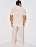 Ensemble pantalon et chemise en lin