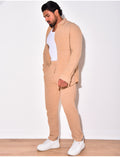 Ensemble pantalon et chemise en lin