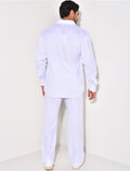 Ensemble pantalon et chemise en lin