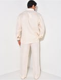 Ensemble pantalon et chemise en lin