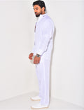 Ensemble pantalon et chemise en lin