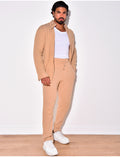 Ensemble pantalon et chemise en lin