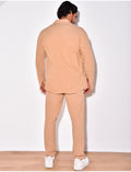 Ensemble pantalon et chemise en lin