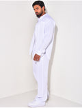 Ensemble pantalon et chemise manches longues oversize en coton