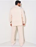Ensemble pantalon et chemise manches longues oversize en coton