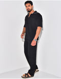 Ensemble pantalon et chemise manches longues