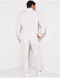 Ensemble pantalon et chemise manches longues
