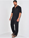 Ensemble pantalon et chemise manches longues
