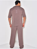Ensemble pantalon et chemise manches longues