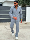 Ensemble pantalon et chemise plissé
