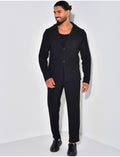 Ensemble pantalon et chemise texturé