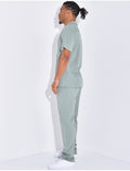 Ensemble pantalon et chemise texturé