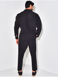 Ensemble pantalon et chemise texturé