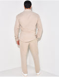 Ensemble pantalon et chemise texturé