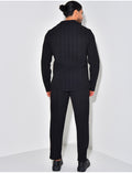 Ensemble pantalon et chemise texturé