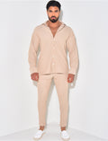 Ensemble pantalon et chemise texturé