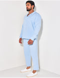 Ensemble pantalon et chemise texturé