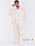 Ensemble pantalon et chemise uni