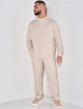 Ensemble pantalon et polo à col tunisien