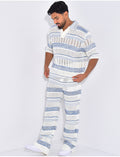 Ensemble pantalon et polo ajouré