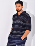 Ensemble pantalon et polo ajouré