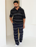 Ensemble pantalon et polo ajouré