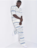 Ensemble pantalon et polo ajouré