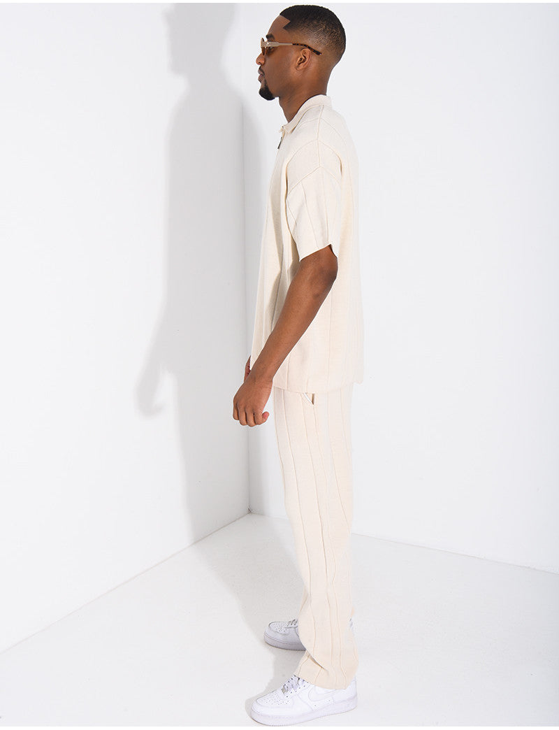 Ensemble pantalon et polo zippé