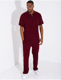 Ensemble pantalon et polo zippé