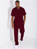 Ensemble pantalon et polo zippé