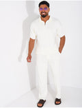 Ensemble pantalon et polo zippé