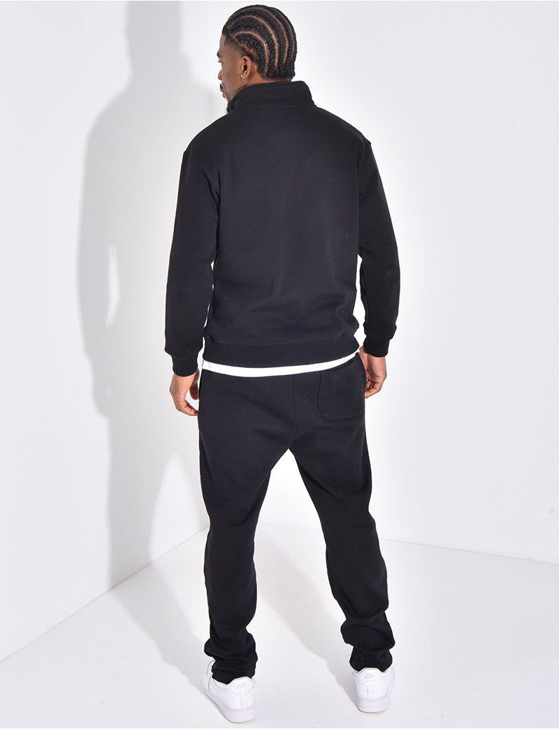 Ensemble pantalon et pull à col zippé