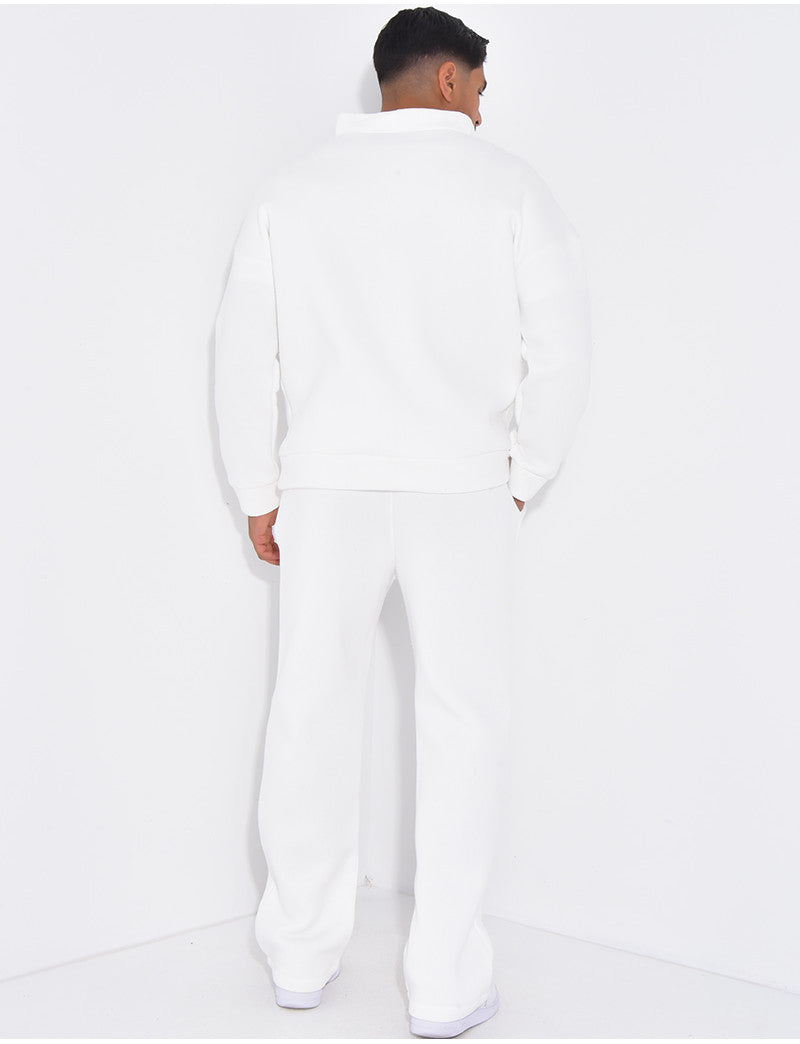 Ensemble pantalon et sweat à col zippé