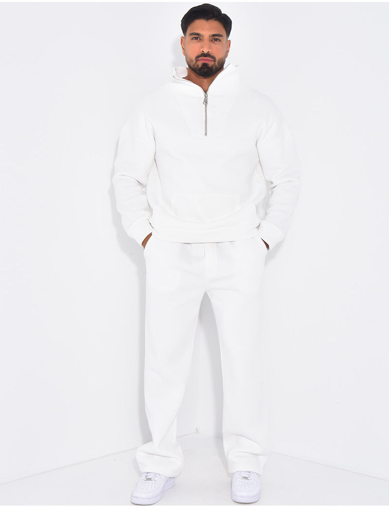Ensemble pantalon et sweat à col zippé