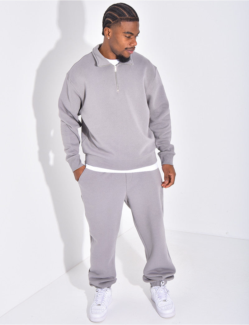 Ensemble pantalon et sweat zippé