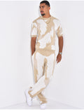 Ensemble pantalon et t-shirt à motifs