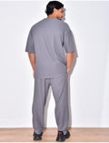 Ensemble pantalon et t-shirt côtelé