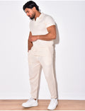 Ensemble pantalon et t-shirt en lin