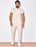Ensemble pantalon et t-shirt en lin