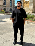 Ensemble pantalon et t-shirt plissé