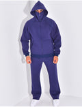 Ensemble pantalon et veste à capuche avec col