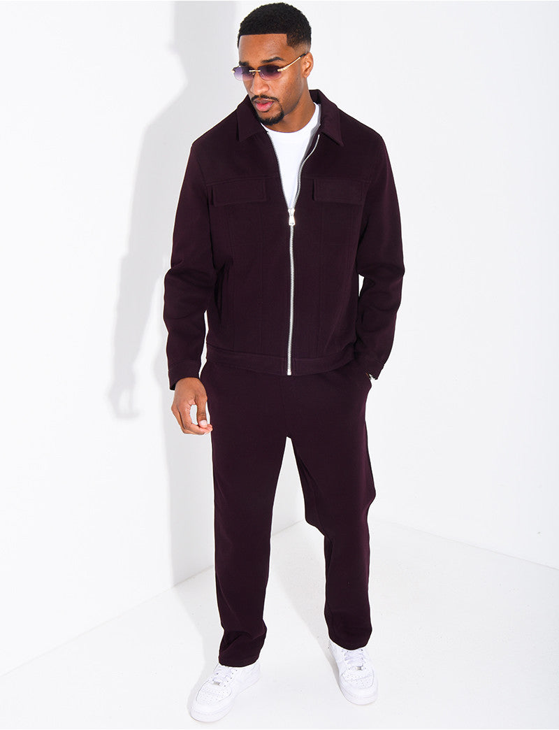 Ensemble pantalon et veste à poches