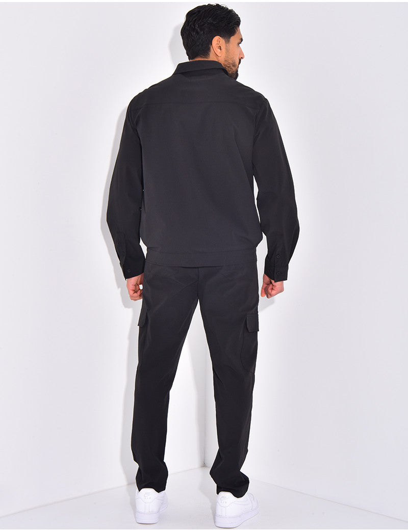 Ensemble pantalon et veste zippée