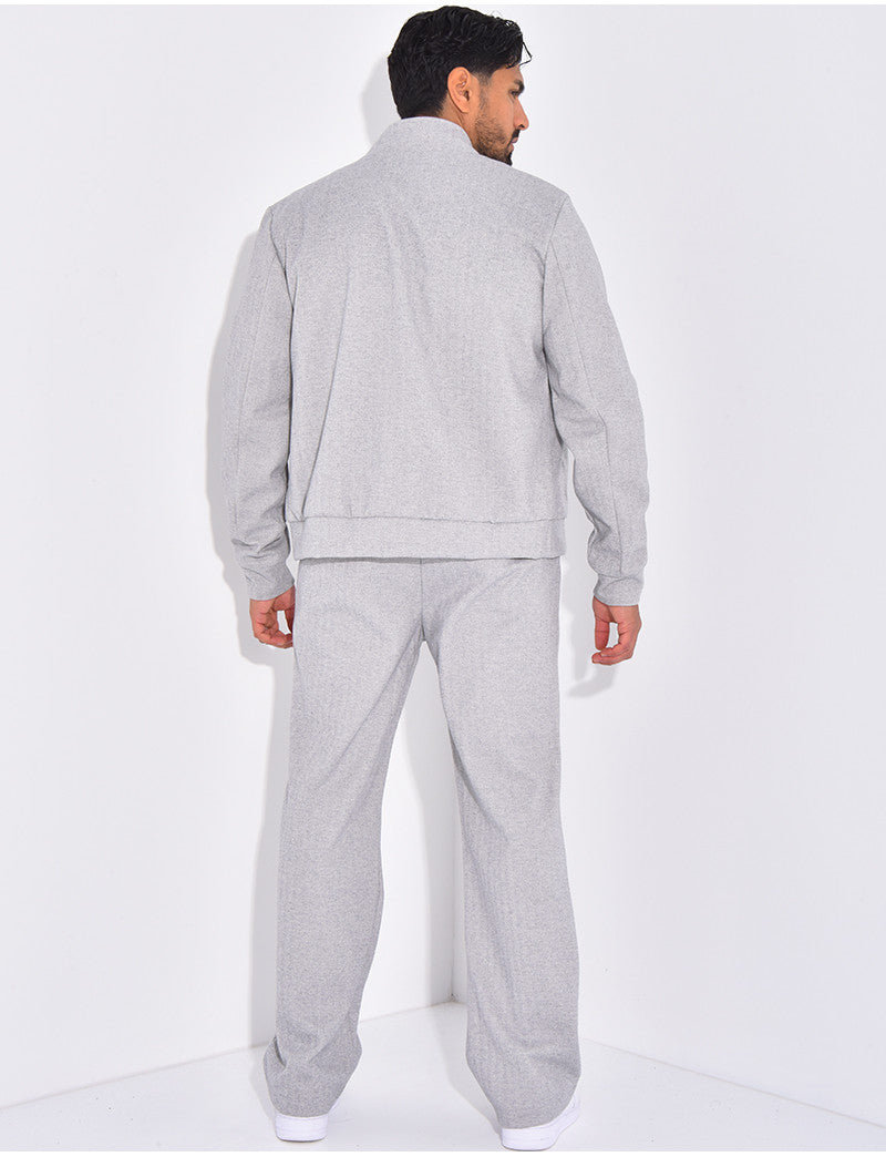 Ensemble pantalon et veste zippée
