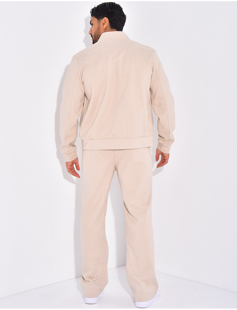 Ensemble pantalon et veste zippée