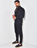 Ensemble pantalon resserré et chemise en coton