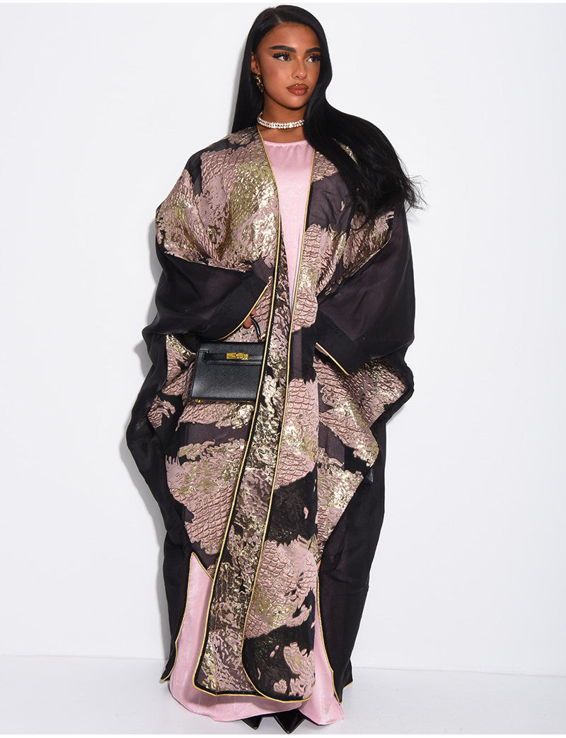 Ensemble robe manches longues et kimono premium assorti