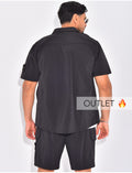 Ensemble short et chemise à poches