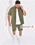 Ensemble short et chemise à poches