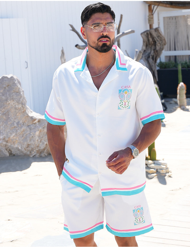 Ensemble short et chemise "CASA"